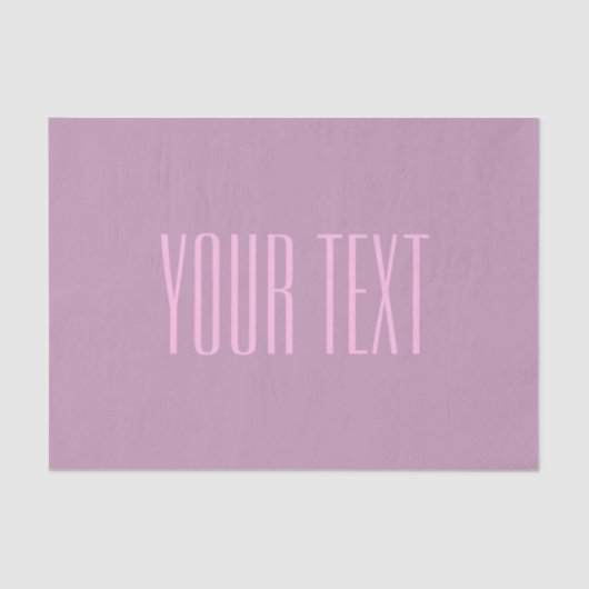 Pastel Paarse & Lichtroze | Moderne bewerkbare tek Tissuepapier (Voorkant)