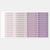 Pastel Paarse Modern Girls Name School Labels (Vel)