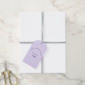 Pastel Paarse Moederdag Cadeaulabel (Met Touw)