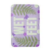 Pastel Paarse Mooie Natuur Badmat (Voorkant Verticaal)