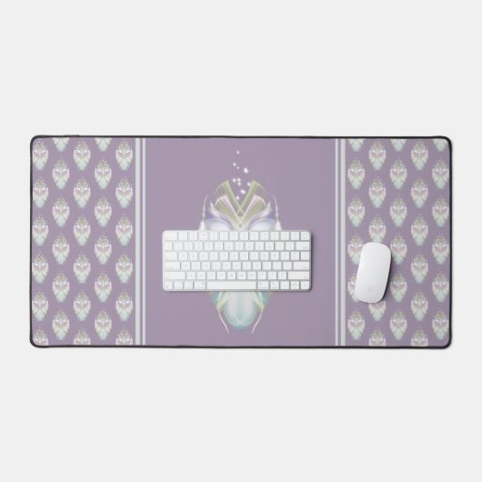 Pastel Paarse Oracle Owl Bureaumat (Keyboard & Muis)
