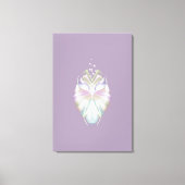 Pastel Paarse Oracle Owl Canvas Afdruk (Voorkant)