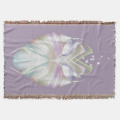 Pastel Paarse Oracle Owl Deken (Voorkant)