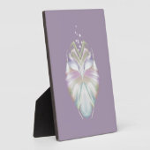 Pastel Paarse Oracle Owl Fotoplaat (Zijkant)