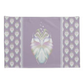 Pastel Paarse Oracle Owl Kussensloop (Achterkant-Rechts)