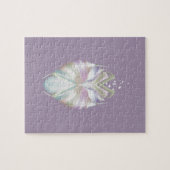 Pastel Paarse Oracle Owl Legpuzzel (Horizontaal)