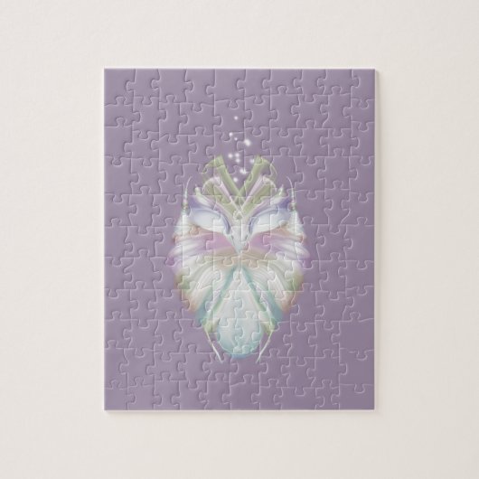 Pastel Paarse Oracle Owl Legpuzzel (Verticaal)