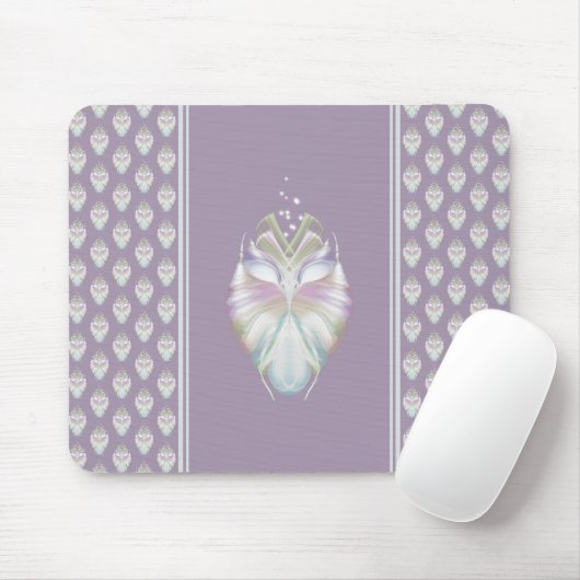 Pastel Paarse Oracle Owl Muismat (Met muis)