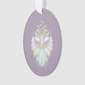 Pastel Paarse Oracle Owl Ornament (voorkant)