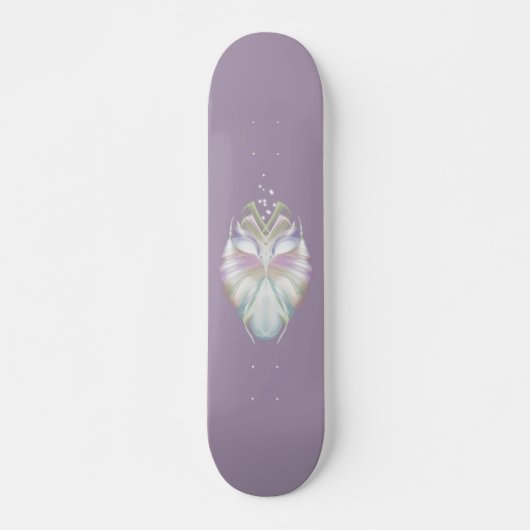Pastel Paarse Oracle Owl Persoonlijk Skateboard (Voorkant)