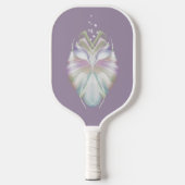 Pastel Paarse Oracle Owl Pickleball Paddle (Voorkant)