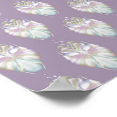 Pastel Paarse Oracle Owl Poster (Hoek)