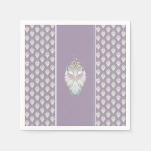 Pastel Paarse Oracle Owl Servet