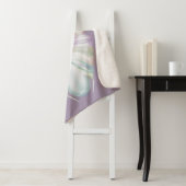 Pastel Paarse Oracle Owl Sherpa Deken (In situ)