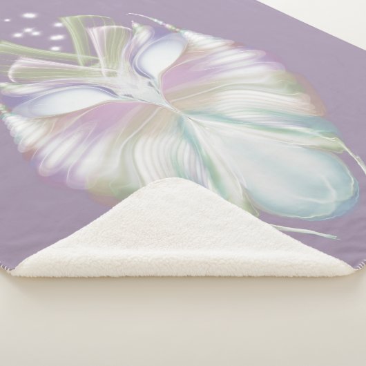 Pastel Paarse Oracle Owl Sherpa Deken (3/4)