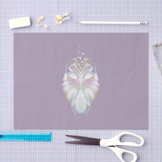 Pastel Paarse Oracle Owl Tissuepapier (Craft)