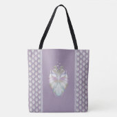 Pastel Paarse Oracle Owl Tote Bag (Voorkant)