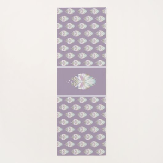 Pastel Paarse Oracle Owl Yogamat (Achterkant)