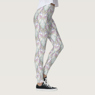 Pastel Paarse Oracle Uil Patroon Leggings