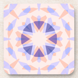 pastel Paarse perzik ster eclectische kitsch Bier Onderzetter