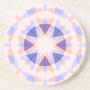 pastel Paarse perzik ster eclectische kitsch Zandsteen Onderzetter