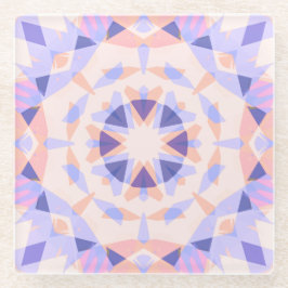 pastel Paarse perzik ster meisjes decoratief Glazen Onderzetter