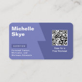 Pastel Paarse Royal Paarse kleur stijl Visitekaartje (Voorkant)