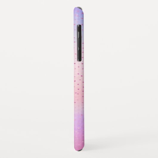 Pastel Paarse Roze Blauw Monogram Naam Case-Mate iPhone Case (Achterkant/links)