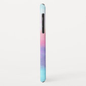 Pastel Paarse Roze Blauw Monogram Naam Case-Mate iPhone Case (Achterkant/links)