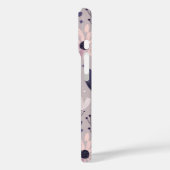 Pastel paarse roze bloemmotief whimsigoth dark Case-Mate iPhone case (Achterkant / Links)