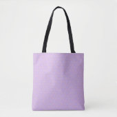 Pastel Paarse Roze en Blauwe Art Deco Canvas tas (Voorkant)