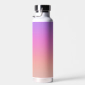 Pastel Paarse Roze Koraal Ombre - enorme monogram Waterfles (Rechts)