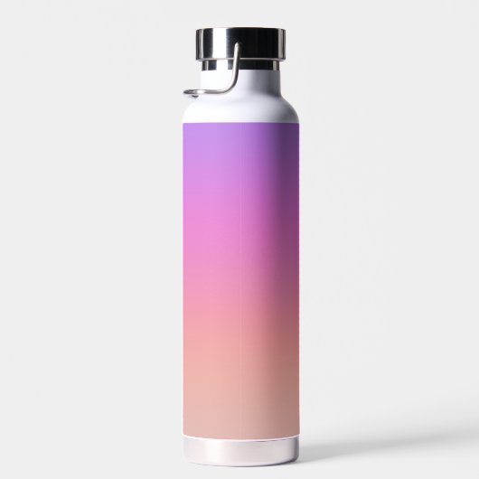 Pastel Paarse Roze Koraal Ombre - enorme monogram Waterfles (Rechts)