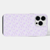 PASTEL PAARSE ROZEN iPhone HOESJE (Achterkant horizontaal)