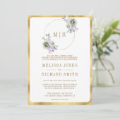 Pastel Paarse salie groene bloem alles in één brui Kaart (Staand voorkant)