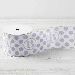 Pastel Paarse Stip Baby Grosgrain Lint