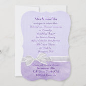 pastel paarse Wedding Vow Renewal Ceremony Kaart (Voorkant)