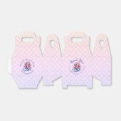 Pastel Paarse Zeemeermin Waterverf Dank u Favor Bedankdoosjes (Uitgevouwen)