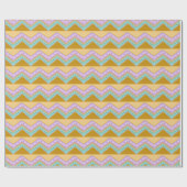 Pastel Paas Zickzackpatroon Inpakpapier (Vlak)