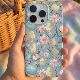 Pastel Paasbloemen Decoratie iPhone 15 Pro Case