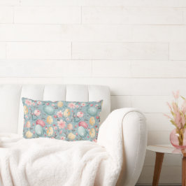 Pastel Paasbloemen Decoratie Kussen