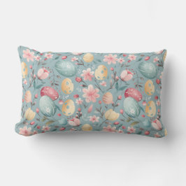 Pastel Paasbloemen Decoratie Kussen