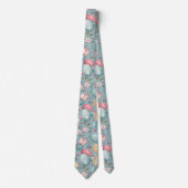 Pastel Paasbloemen Decoratie Stropdas (Voorkant)