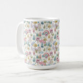 Pastel Paasbos Patroon Koffiemok (Voorkant links)