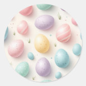 Pastel Paasei Party Stickers (Voorkant)