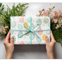 Pastel Paaseieren Bloempatroon - Schattig Voorjaar
