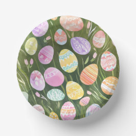 Pastel Paaseieren | Mooie Lente Aquarel Papieren Kommen