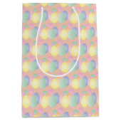 Pastel Paaseieren Patroon Gift Bag Medium Cadeauzakje (Voorkant)