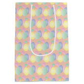 Pastel Paaseieren Patroon Gift Bag Medium Cadeauzakje (Achterkant)