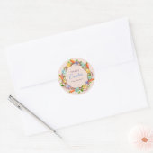 Pastel Paaseieren roze Ronde Sticker (Envelop)